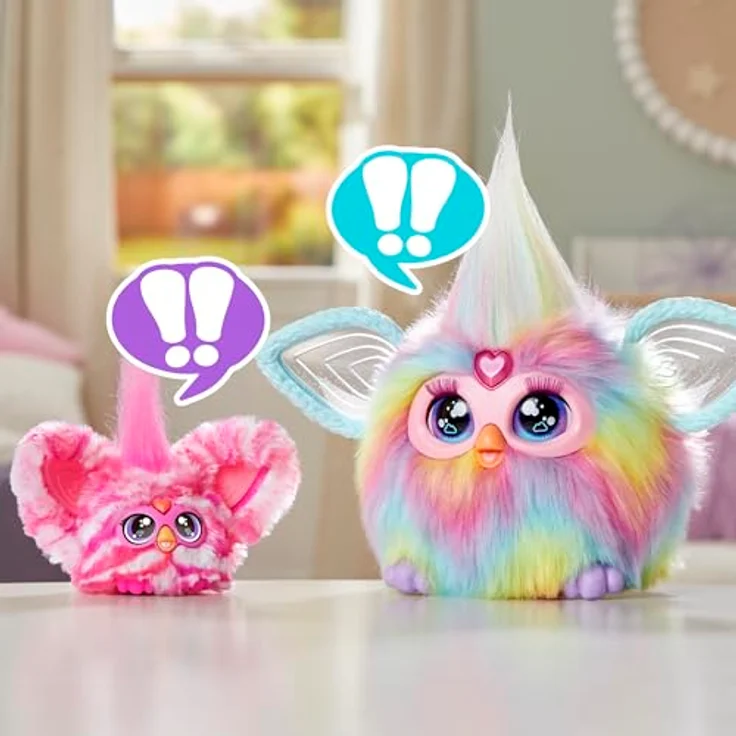 Hasbro Furby Furblets Bub-Lee, interaktives Plüschtier mit K-POP Musik und Schlüsselanhänger, pink-weiß gestreift, für Kinder ab 6 Jahren – Bild 10