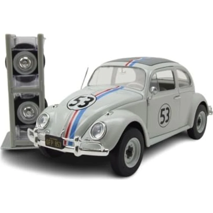 Jada Toys Herbie The Love Bug, 19 cm VW Käfer Modellauto aus Metall mit zu öffnenden Teilen, Sammlerstück für Fans ab 8 Jahre – Bild 1