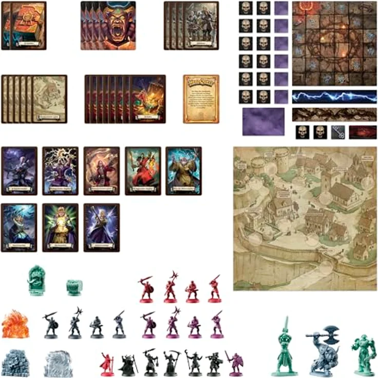 Hasbro HeroQuest Brettspiel-Erweiterung Morcars Magier Abenteuerpack, für 2-5 Spieler, deutsche Version, neue Szenarien und Charaktere – Bild 6
