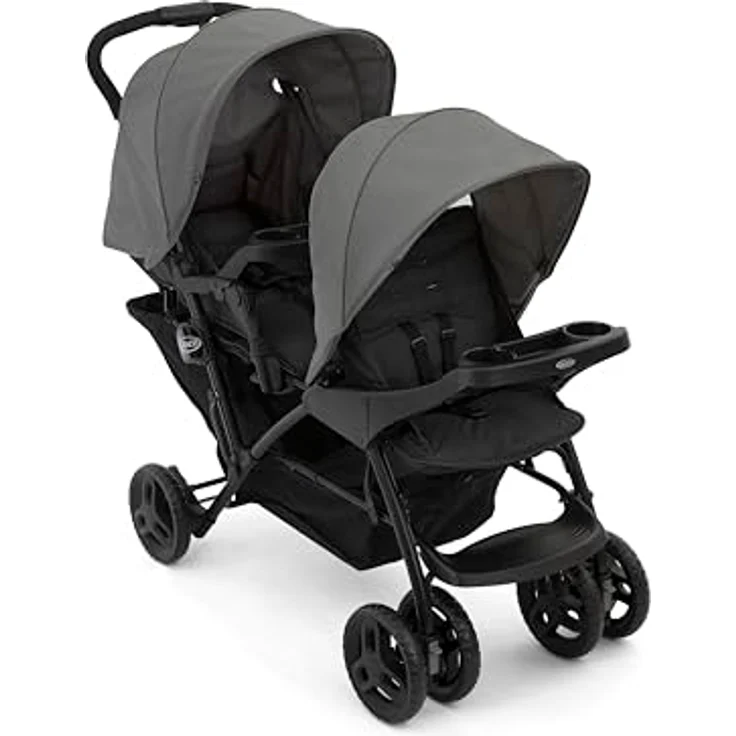 Graco - Geschwisterwagen Stadium Duo - Farbe Titanium – Bild 1