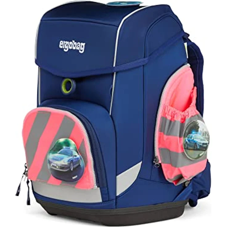 Ergobag Zip-Set mit Reflektorstreifen Pink Fluo Seitentaschen ERG-STR-002-511 – Bild 6