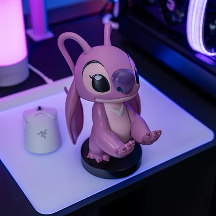 exquisite gaming Lilo & Stitch Cable Guys Lade-Halter Angel, 21 cm, kompatibel mit Smartphones und Konsolen, offiziell lizenziert von Disney – Bild 5