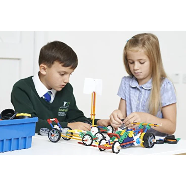 K'Nex MINT-Forschung Fahrzeug-Baukasten, Basic Fun, 131-teiliges Lernset mit 7 funktionierenden Fahrzeugen, für Kinder ab 8 Jahren – Bild 2