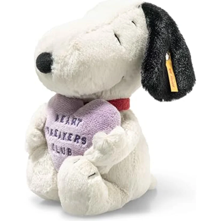 Steiff Kuscheltier Snoopy Heartbreakers Club, Weiß, 22 cm, für Jungen, Mädchen & Babys ab 0 Monaten – Bild 3