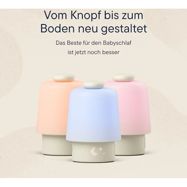 Hatch Baby Soundmaschine & Nachtlicht, Einschlafhilfe mit WLAN-Steuerung und Hatch+ Zugang, Weiß – Bild 2