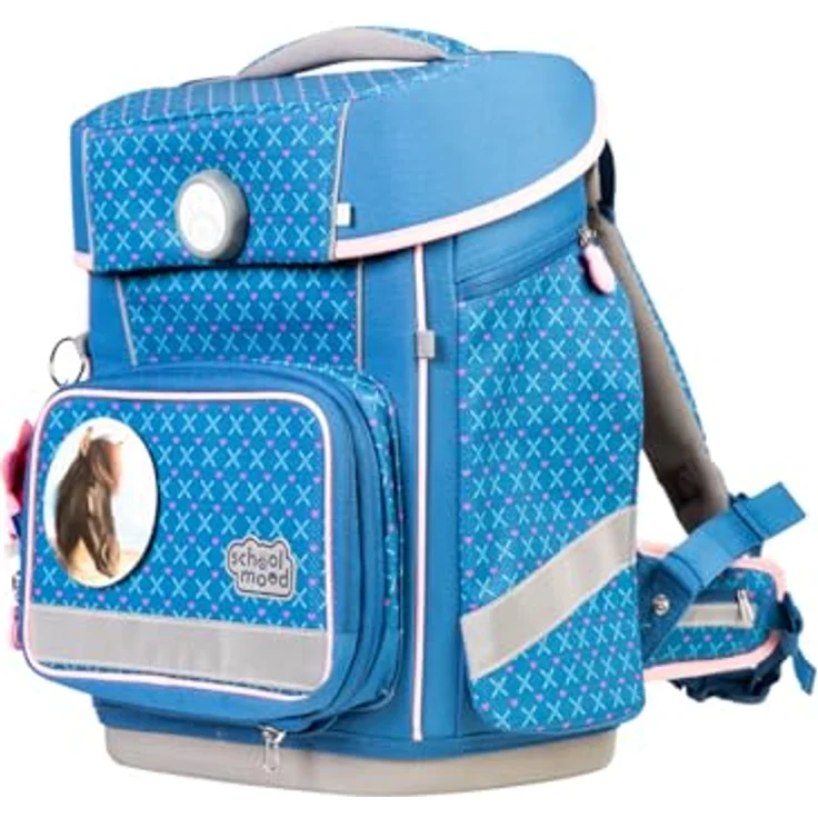 SCHOOL-MOOD® Champion Maxx Pro Mila Pferd, 7-tlg. Schulranzen Set mit ergonomischem Rückenpolster, Wasser- und Schmutzabweisend, 21 Liter Volumen – Bild 3