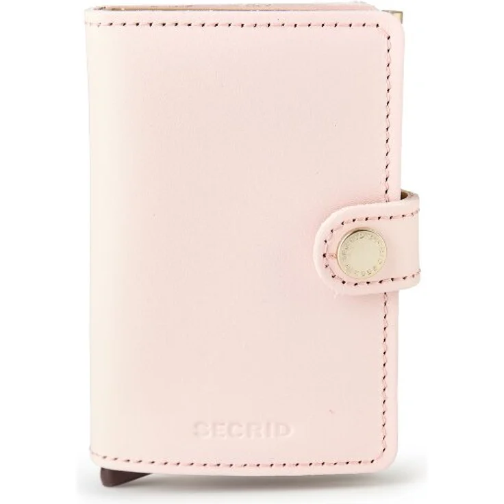 Secrid Miniwallet Original, Kreditkartenetui Geldbörse RFID, 100% Leder, rosa, 6,5 cm x 1,5 cm x 9,5 cm