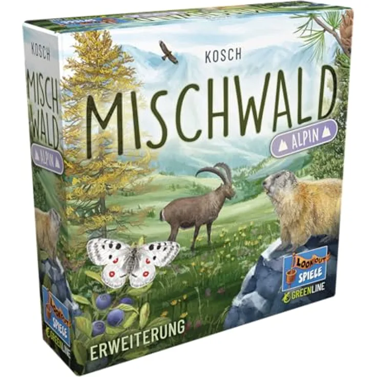 Lookout LOOD0064 Spiel, Mehrfarbig, Bunt - Brettspiel mit Erweiterung Alpin, 2 zusätzliche Baumarten, 2-5 Spieler, Ab 10+ Jahren, 60 Minuten Spielzeit - Preisvergleich
