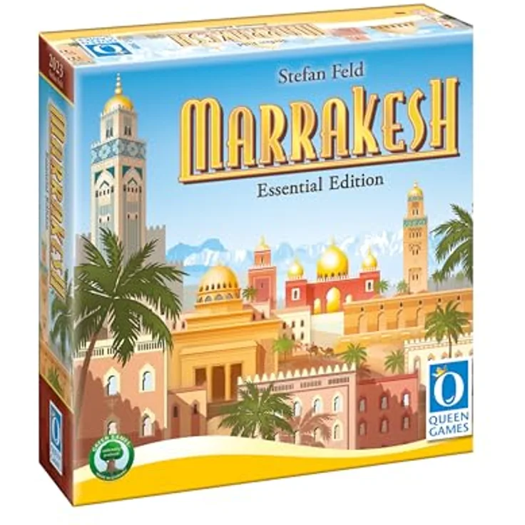 Queen Games Marrakesh - Essential Edition, Brettspiel über die Kultur und den Handel in Marrakesh