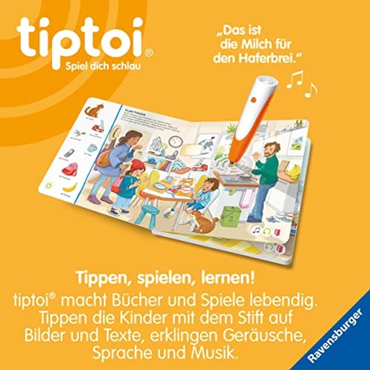 Ravensburger tiptoi® Buch - Suchen und Entdecken - Meine Welt, interaktive Entdeckungsreise mit Junis und seiner Familie für Kinder – Bild 4