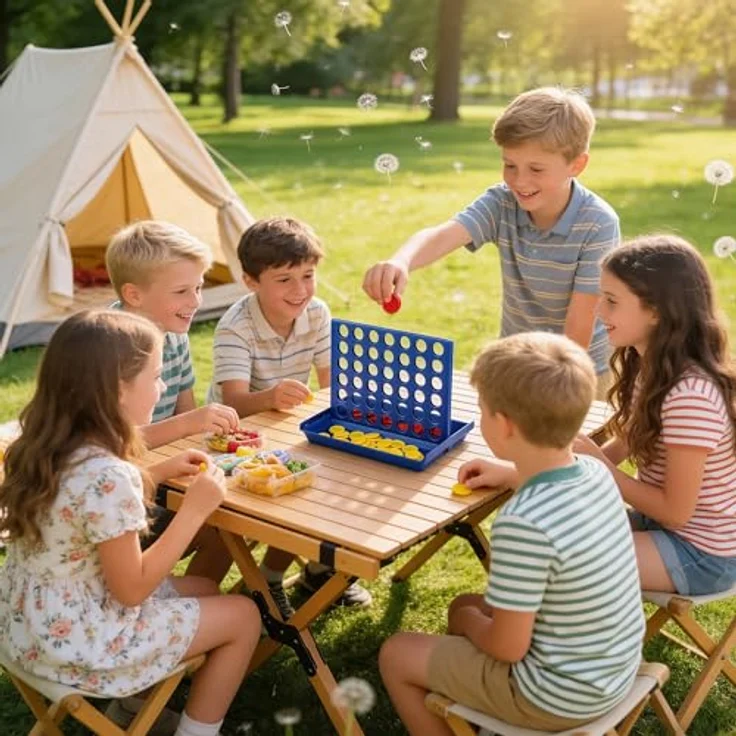 VingaHouse Vier gewinnt, Kinder Brettspiel,4 in Einer Reihe Reihe Vertikales Brettspiel, Strategiespiel für 2 Spieler,Pädagogische Spielzeuggeschenke für Kinder geeignet（groß） – Bild 7