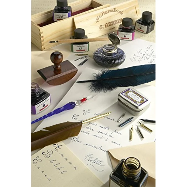 Brause Rosenfedern, hochwertige Schreibfedern aus gehärtetem Stahl, 0,45 mm Strichbreite, elegantes Design für Kalligrafie und kreatives Schreiben, 15er Pack – Bild 6