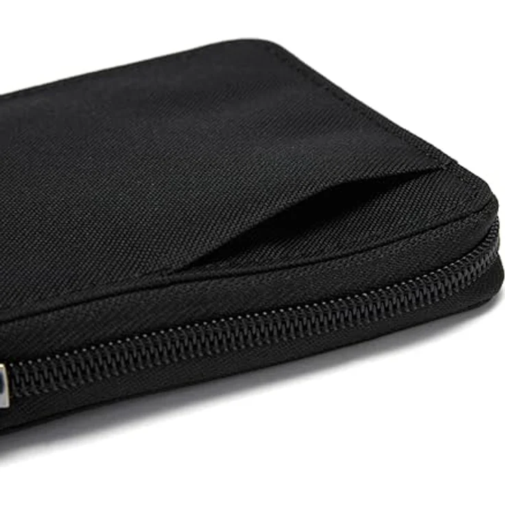 Pacsafe RFIDsafe Geldbörse, RFID Schutz, 11 cm, grau, aus 100% Polyester – Bild 5