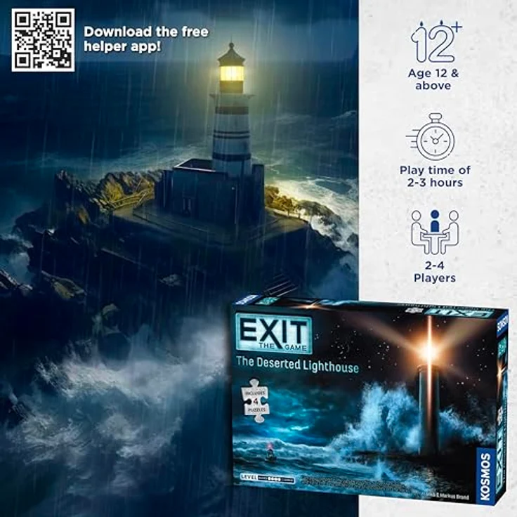 Thames & Kosmos - EXIT: The Deserted Lighthouse Jigsaw Puzzle – Level: 4/5 - Escape Room Game - 1–4 Players - Strategy Board Game - Ages 12+ - 692878 – Bild 3