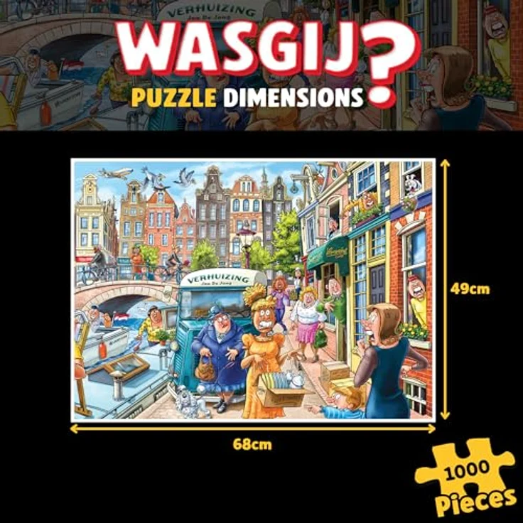 Jumbo Wasgij Original 45 Moving Day 1000 Teile Puzzle für Erwachsene - Bunt, Herausfordernd & Brainteasing - 100% recycelter Karton Jumbo – Bild 2