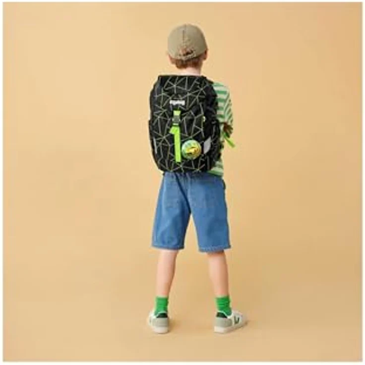 Ergobag Mini Kindergartentasche, Mehrfarbig, ergonomische Rückenpolsterung, A4-fähig, mit Fläschchenfach und Schnappverschluss – Bild 8