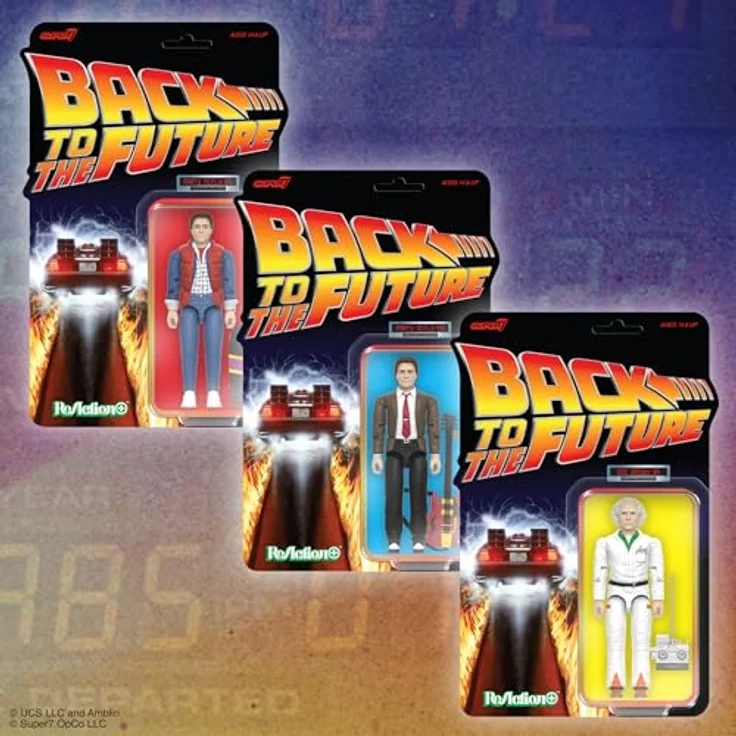 Super7 Zurück in die Zukunft ReAction+ Actionfigur Wave 01 Doc Brown '85, detailgetreue Nachbildung, 3 cm hoch, hochwertiger Kunststoff – Bild 7