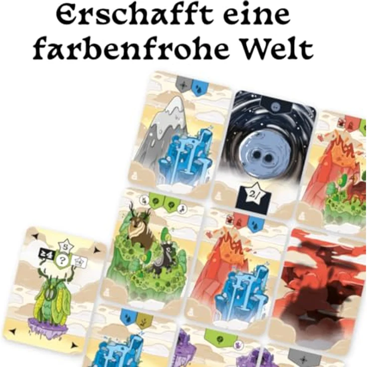 Board Game Circus Strange World Above the Clouds, taktisches Legespiel für 1-4 Personen, 15 Minuten Spielzeit, deutsch – Bild 4