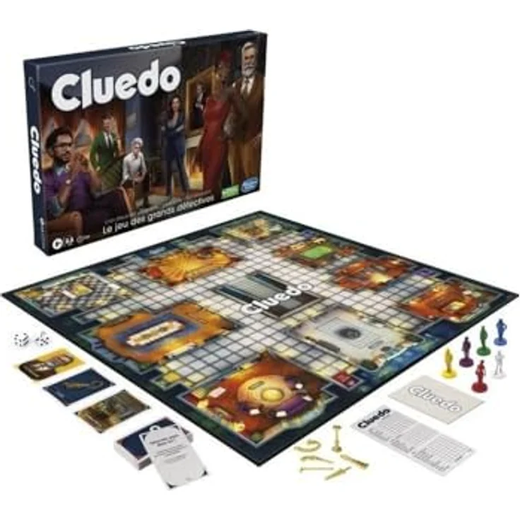 Hasbro Gaming Cluedo Classic Refresh, Brettspiel mit neuer Story für 2-6 Spieler, Französisch, ab 9 Jahren – Bild 1