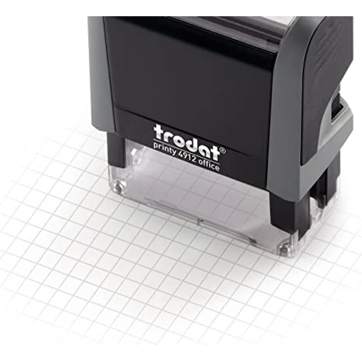 TRODAT Stempel Printy 4912, selbstfärbend mit Lagertext »Bezahlt«, blau/rot, dokumentenecht – Bild 4
