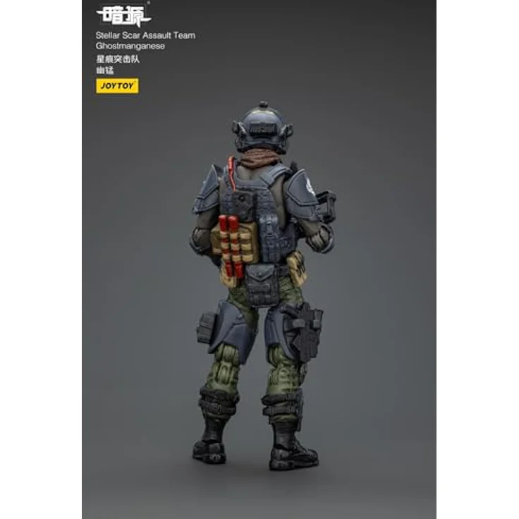 JOYTOY Dark Source Stellar Scarer Ghost Mangan Figur, 1/18 Militär Soldat mit dunklem Fantasy-Design – Bild 5