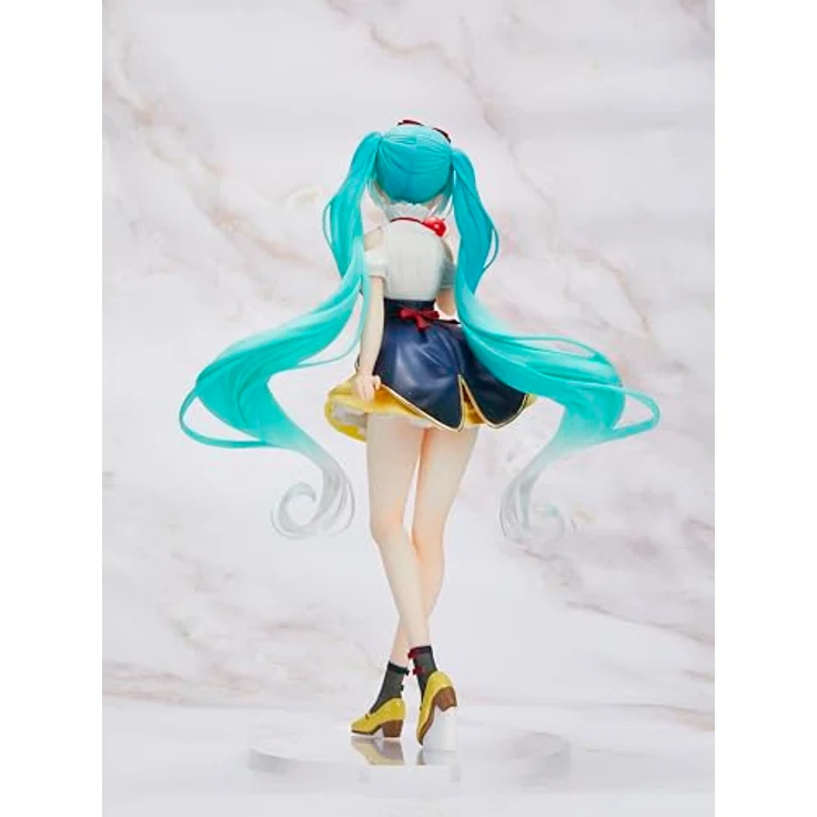 Taito Hatsune Miku PVC Statue, Wonderland Snow White, 18 cm, offizielles Lizenzprodukt mit Standfuß – Bild 5