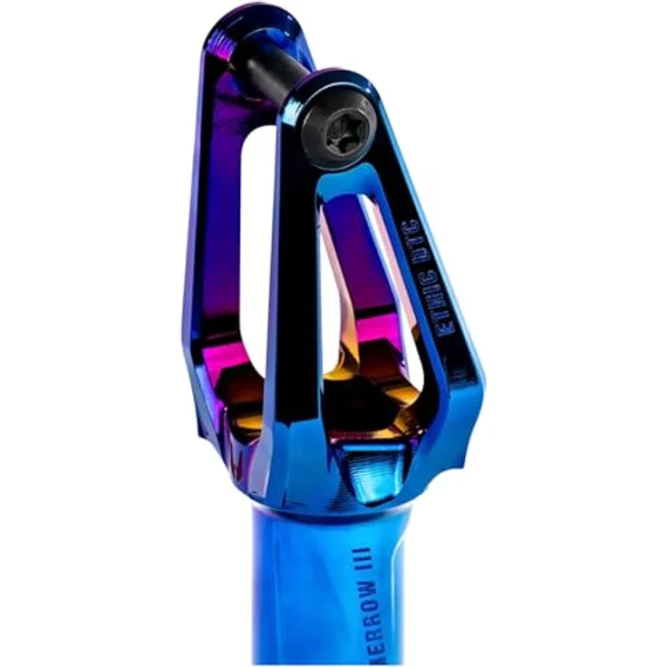 Ethic DTC Merrow V3 Stunt-Scooter Gabel SCS 187g Chrome Blau - Extrem leicht und stabil, für 120 mm Laufräder, inkl. Torx 40 Schraubenschlüssel – Bild 3