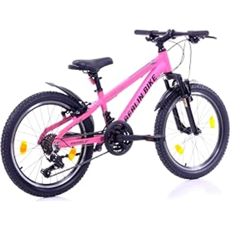 BERLIN BIKE Mountainbike MTB1 Kid: 20 Zoll Aluminiumrahmen, 21-Gang Shimano, Pink – Bild 3