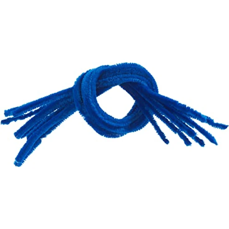 VBS Chenilledraht 50cm, 10 Stück Blau – Bild 1
