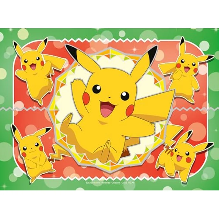 Ravensburger Pokémon Puzzle, 4 robuste 2D Puzzles mit 12, 16, 20 und 24 Teilen, bunt, geeignet für Kinder ab 3 Jahren – Bild 2