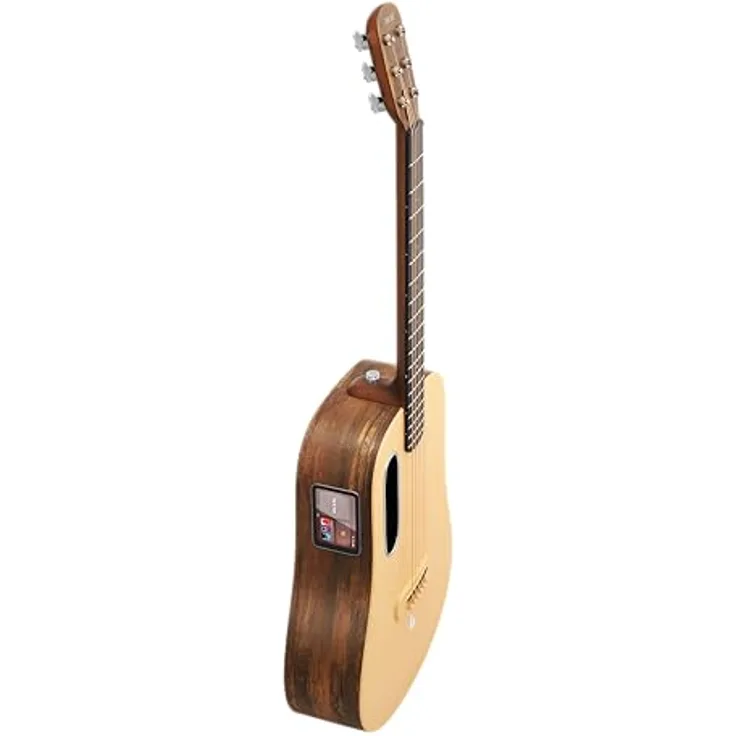 LAVA Musik Elektroakustische Gitarre, rechts (LVS36N) Fichte – 91,4 cm Holzmaserung, Braun & Burlywood, mit Lite-Tasche