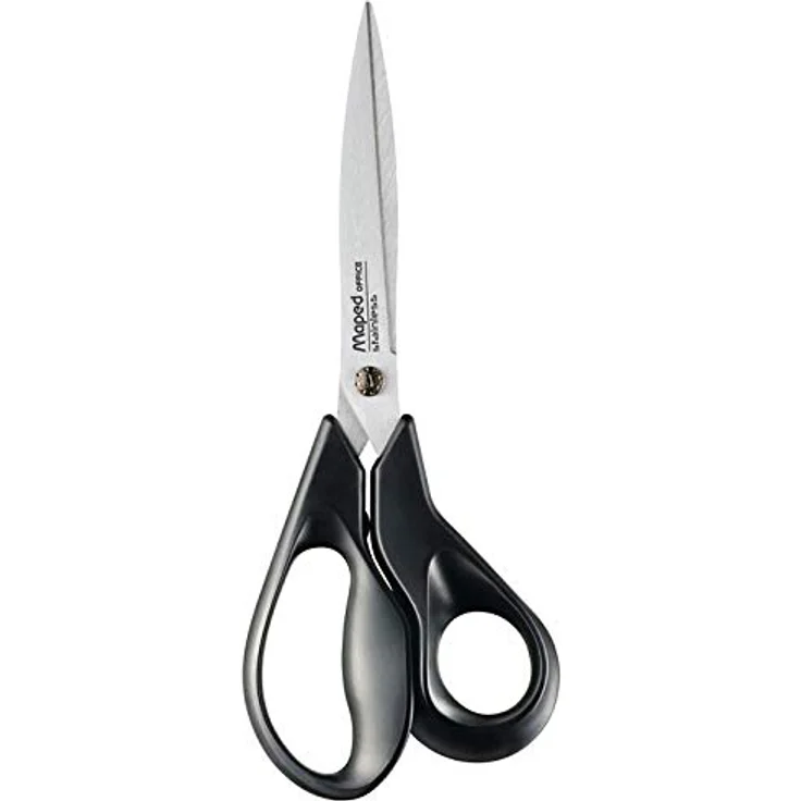 MAPED Advanced Green Papierschere, 21 cm, ergonomische 3D-Griffe, schwarz, aus 70% recyceltem Kunststoff, auf Blisterkarte – Bild 5