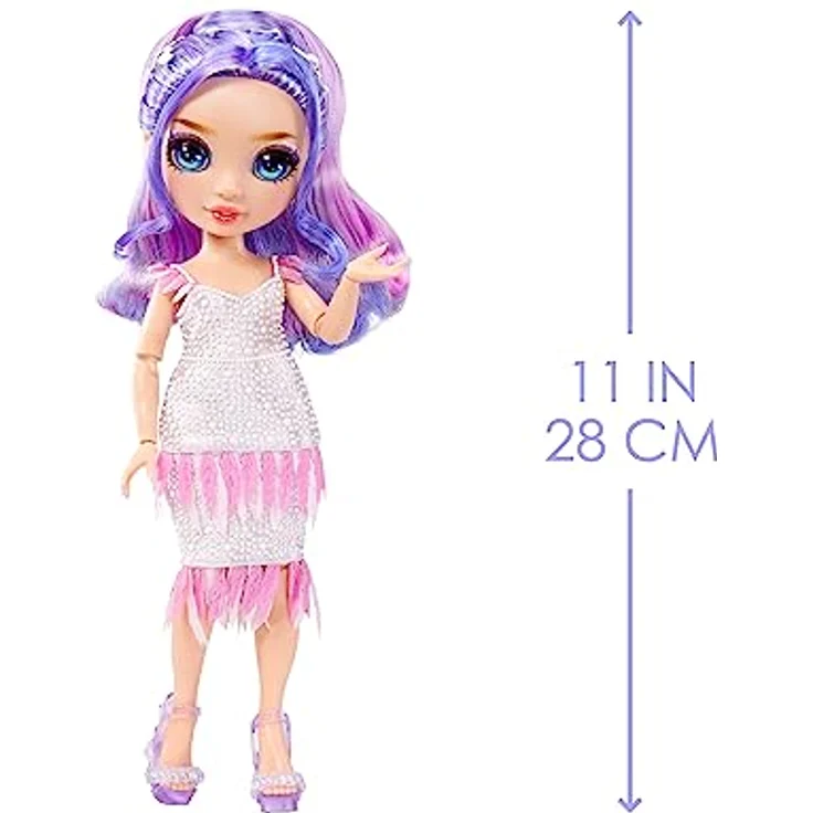 Rainbow High Fantastic Fashion Puppe - Violet Willow - Lila Modepuppe und Spielset mit 2 Outfits & Modeaccessoires - Für Sammler und Kinder von 4-12 Jahren – Bild 4