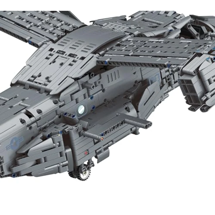Revell Brick System 00961 Bell Boeing V-22 Osprey, Modellbausatz im Maßstab 1:25, ungebaut, 85,3 cm breit, 3.730 Teile, inkl. Präsentationsständer und Dekorationsaufkleber – Bild 5