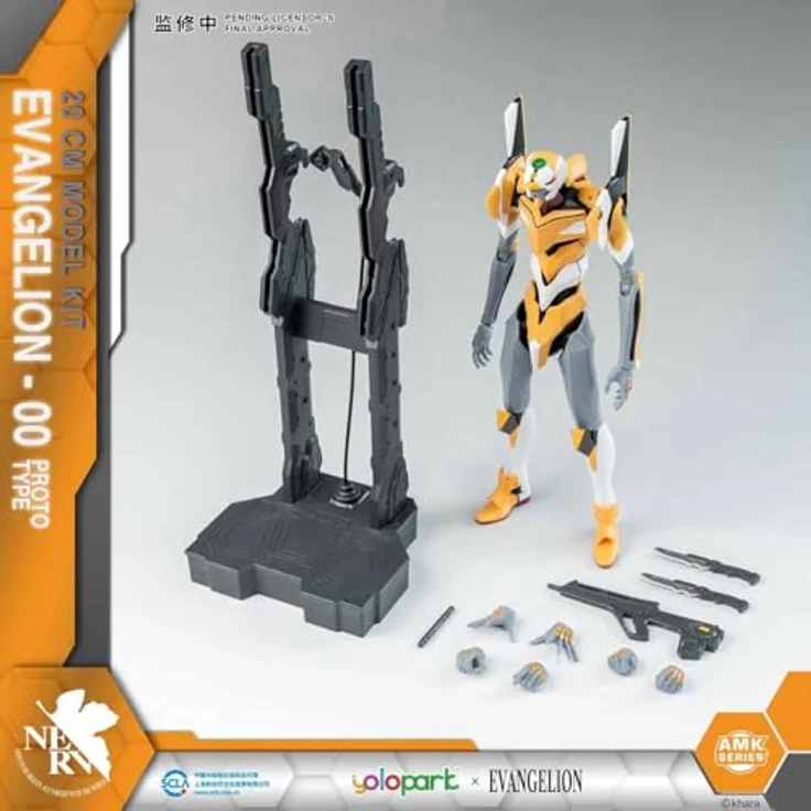 NoName Neon Genesis Evangelion AMK Series Plastic Model Kit Eva-00, 20 cm, voll beweglich – Bild 3