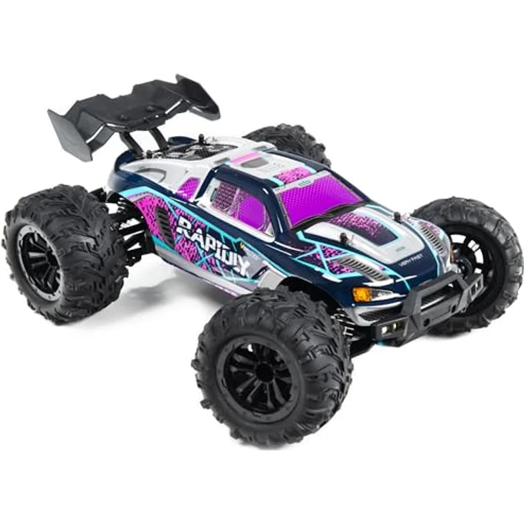 COIL RC-Buggy, Ferngesteuertes Auto, Spielzeugauto, Geländewagen, Head-up-Räder, LED, 4x4, 1:16, 4WD Buggy, 2.4Ghz, Bis zu 38 km/h, lila – Bild 3