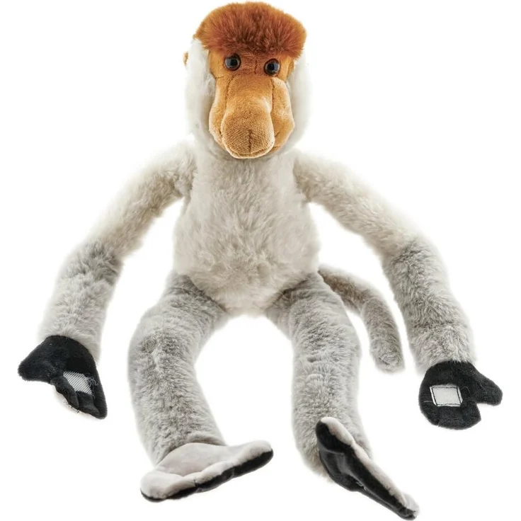 Bright Loyalty Kuscheltier Affe Ollie, 45 cm Plüsch mit Klett-Händen & -Füßen zum Festhalten
