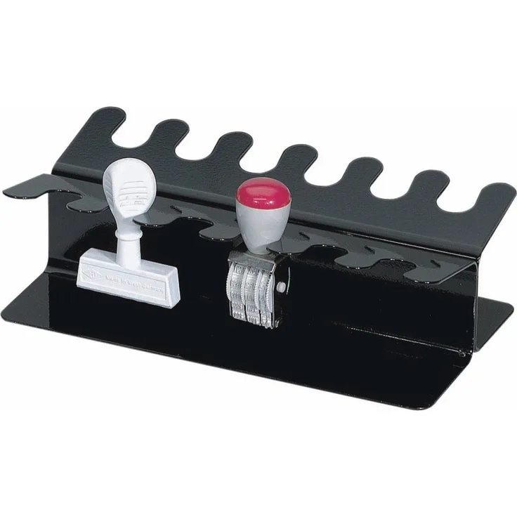 Maul Stempel, gerade Ausführung, 12 Stempel, pulverbeschichtet, schwarz