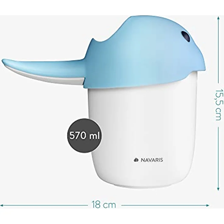 Navaris Baby Kinder Haarwaschbecher Badebecher - Becher Eimer zum Haare Waschen - für Haarwäsche von Kindern - Haarwaschhilfe für Babys - Preisvergleich – Bild 5