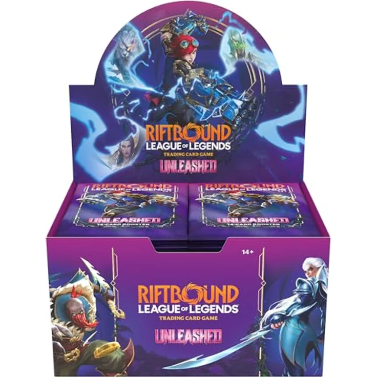RIOT GAMES Riftbound: League of Legends - Unleashed Booster Display, 24 Packs mit 14 Karten pro Pack, Englisch – Bild 2