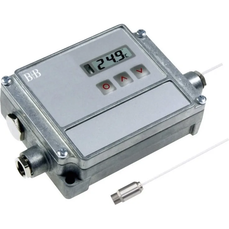 B + B Thermo-Technik 0560 0447-21 Infrarot-Thermometer, Optik 2:1, Messbereich -40 bis +600 °C, programmierbar, robust und wasserfest