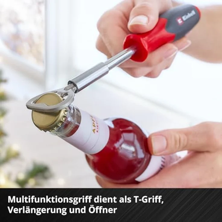 Einhell Werkzeug Adventskalender 2025, 24-teiliges Set mit Mini-Ratsche, Schraubendrehergriff und Zubehör in praktischer Werkzeugtasche mit Schaumstoffeinlage – Bild 4