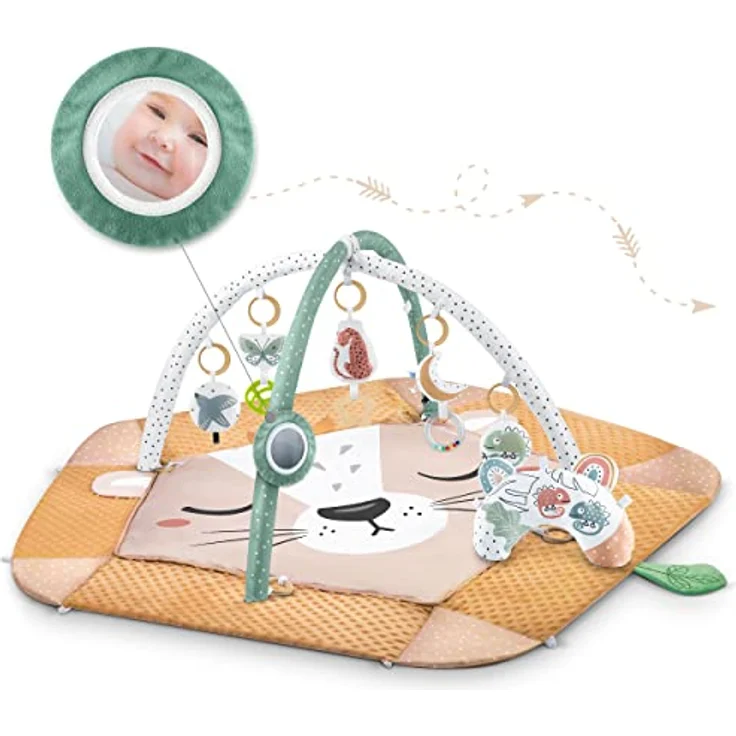 Bildmatte Interaktiv Löwe Kindermatte XXL 5in1 Nukido braun – Bild 10