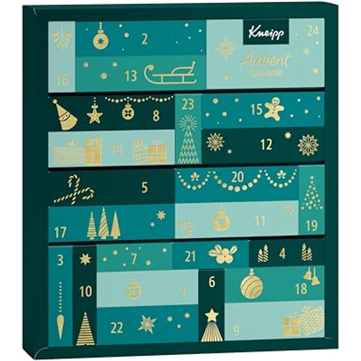 Kneipp Adventskalender 2024, 24-teilig mit Badezusätzen und Hautpflege für entspannende Vorweihnachtszeit – Bild 1