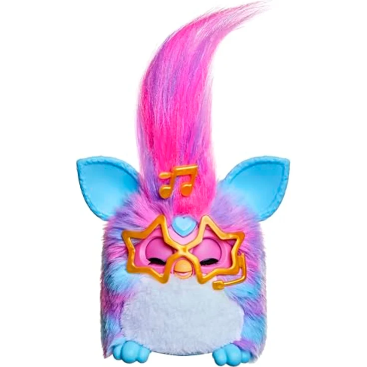 Furby Vibes Blue Razz, interaktives Plüschspielzeug mit 3 Modi und stylbarem Haar, für Mädchen & Jungen ab 6 Jahren – Bild 4
