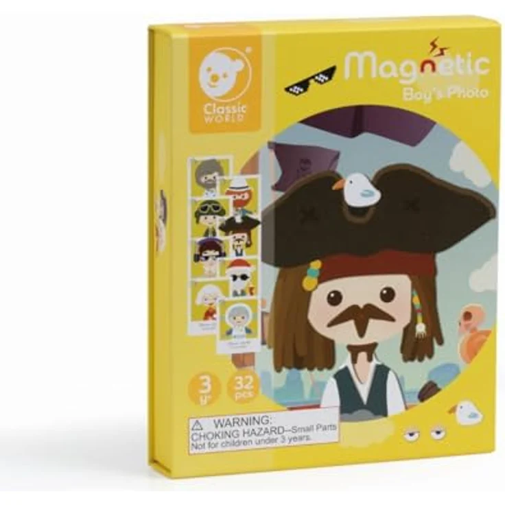 Classic World Magnetic Case Faces, Bastelspielzeug mit Magneten für kreative Kindergesichter, für Kinder ab 3 Jahren – Bild 2