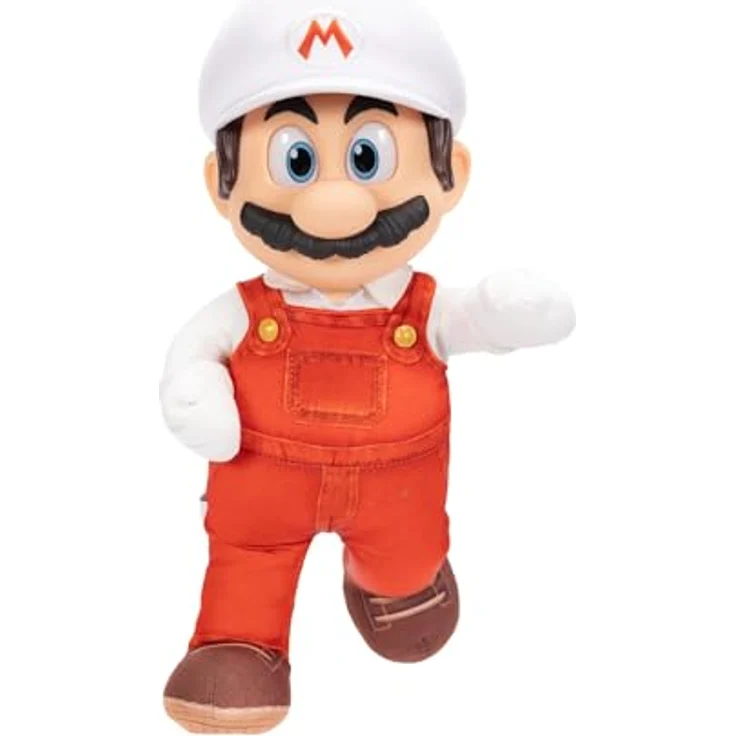 Jakks Pacific „Super Mario Galaxy“-Film: 35 cm großes, bewegliches Plüschtier – FIRE MARIO mit authentischen Details, für Kinder ab 3 Jahren – Bild 10