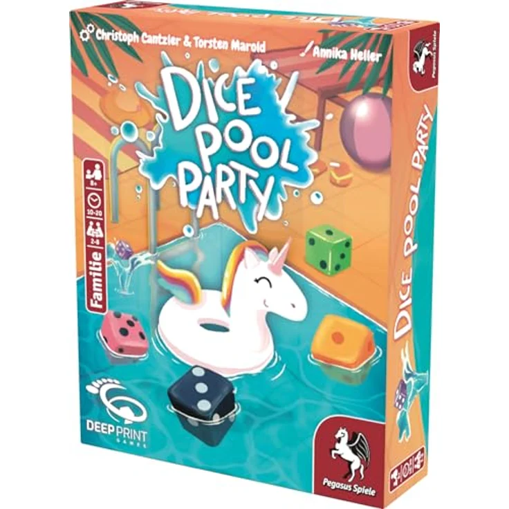 Pegasus Spiele Dice Pool Party, Familienspiel im Würfelspiel-Format – Bild 3