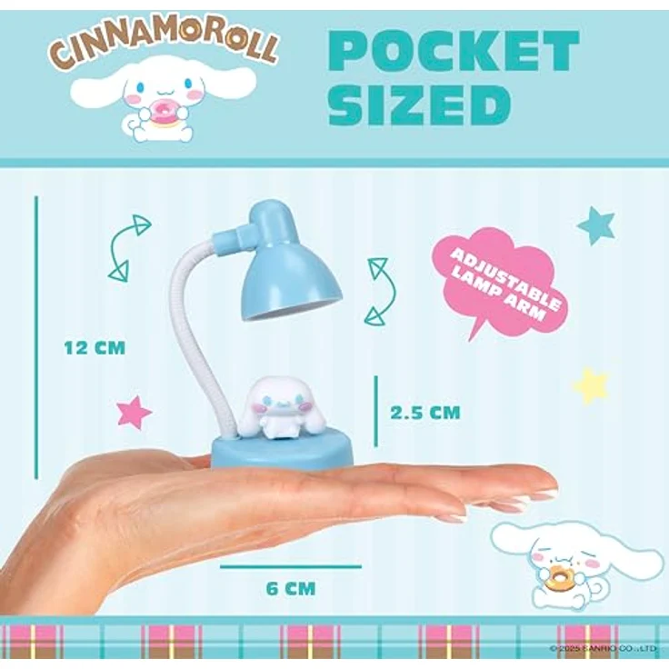 Blue Sky Studios Cinnamoroll Mini Lampe, USB-C wiederaufladbar, LED Nachtlicht, Sammlerstück – Bild 3