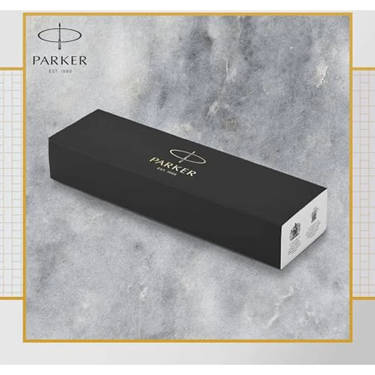 Parker IM Premium Pearl G.C. F, Rollerball-Stift mit graviertem Viereckmuster, Gold-Weiss – Bild 6